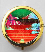 BlackKey City California Camper Bus Scenery Landscape 3-Compartment Decorative Pocket Gift Box Case Organizer for Pill, Color 2 -207