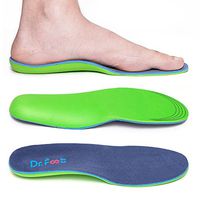 Dr. Foot's Plantar Fasciitis Insoles - Arch Support Shoe Inserts for Flat Feet, Foot & Heel Pain and Over-Pronation, Diabetic Anti-Sweat Foam for Comfort & Relief - S