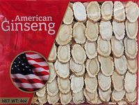 Hand-Selected A Grade American Ginseng Medium Slice (4 Oz. Box)