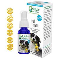 Siddha Remedies Oral Health for Pets | Cat Dog Oral Care for Toothache Decay | Breath Spray for Bad Breath, Healthy Gums Dogs Tooth Care | 100% Natural Homeopathic Remedy Cell Salts Flower Essences