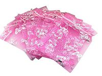 Tovip Wholesale 100PCS Organza Bag Butterfly Design Wedding Pouches Jewelry Packaging Bags (Pink, 5x7 (13x18cm))
