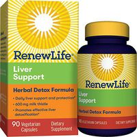 Renew Life Adult Cleanse - Liver Support - Herbal Detox Formula - 600mg of Milk Thistle, Gluten & Dairy Free - 90 Vegetarian Capsules (Packaging May Vary)
