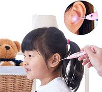 Ear Wax Remover, Q-Grips Ear Wax Remove Tool with Light, Ear Wax Cleaner Health Care Mini Size Ear Cleaning Kit for Kids and Adults