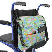 Vive Wheelchair Bag - Wheel Chair Storage Tote Accessory for Carrying Loose Items and Accessories - Travel Messenger Backpack for Men, Women, Handicap, Elderly - Accessible Pouch and Pockets