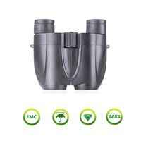 10x25 Binoculars for Adults, High Powered Compact Binoculars with Large Eyepiece Waterproof Pocket Binoculars for Bird Watching Outdoor Hunting and Sport Games BOOGIIO