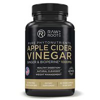 Apple Cider Vinegar with BIOPERINE & Ginger- Healthy Digestion, Natural Detox Cleanse, Healthy Weight Management - Dietary Supplement - 60 Vegetarian Capsules