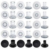 Topbuti 15 Pairs High Heel Protectors Heel Stopper Heel Repair Caps Covers Black Clear for Women Shoes Weddings Walking on Grass 3 Size Small/Medium/Large