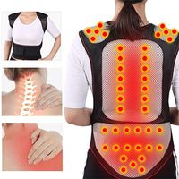 Self Heating Shoulder-Warming Waistcoat Neck Guard Shoulder Pad Back Protector Waist Support Infrared Self-Heating Magnetic Therapy Health Vest,XL