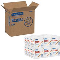 WypAll 05701 L40 Cloth-Like 1/4-Fold Wipers, 12-1/2 x 12, 56/Pack, 18 Pks/Carton