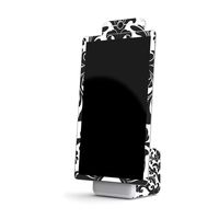 MightySkins Skin Compatible with Facebook Portal+ - Black Damask | Protective, Durable, and Unique Vinyl Decal wrap Cover | Easy to Apply, Remove, and Change Styles | Made in The USA