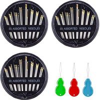 Mudder 30-Count Assorted Hand Needles, 3 Pack