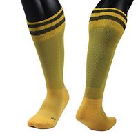 Meso Children's 1 Pair Ultra Comfortable Lightweight and Breathable Knee High Sports Crew Socks Performance Sports Long Socks Size S(Yellow)