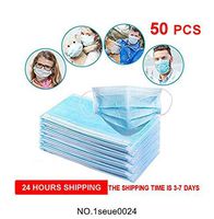 50pcs, Breathable Face Cover, Anti-Saliva Face Cover Against Fine Particle （Random Color） Ships from us