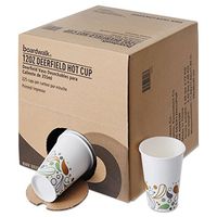 Boardwalk DEER12HCUPOP Convenience Pack Paper Hot Cups, 12 oz, Deerfield Print, 225/Carton