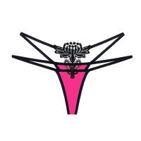 Elogoog Sexy Lingerie Women Panties Lace Thongs G-String Underwear T-Back String Thongs for Women (Free Size, Hot Pink)