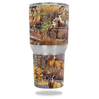 MightySkins Skin Compatible with RTIC Tumbler 30 oz (2016) – Deer Pattern | Protective, Durable, and Unique Vinyl Decal wrap Cover | Easy to Apply, Remove, and Change Styles | Made in The USA