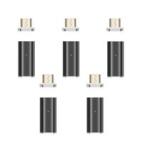 NetDot Gen10 Magnetic Fast Charging Micro USB to Micro USB Adapter Converter Compatible with Android Smartphones(5 Pack Black)