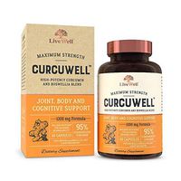 CurcuWell - Curcumin and Boswellia Blend | Maximum Strength Joint, Body and Cognitive Support - 30 Day Supply