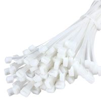 Cable Zip Ties, Asgens Multi-Purpose Heavy Duty Nylon Self Locking Cable Ties Length 24 Inch Width 0.35 Inch, Industrial Grade 175 LB Tensile Strength Wire Ties 100 Pcs - White
