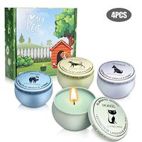 Per 4PCS Scented Candles Set Natural Soy Wax Candle Gift Set for Women Men Travel Tin Candles Lemon Lavender Mediterranean Fig for Aromatherapy Stress Relief