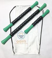 Oasis New Muscle Relief System - Muscle Roller Stick Massager 14", 19", 25" All in one. Great for Sore Muscles, Myofasical Release, Warmup and Recovery. Athletes Love it!