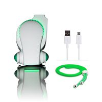 Stroller Fan by Cool On The Go - Bladeless Battery Operated Fan, Personal Fan, Portable Fan, USB Desk Fan | Keep Cool Everywhere (Green)