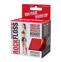 Rocktape RockFloss 2" Compression Muscle Recovery Tack Mobility Band, Flossing for Muscle Soreness, Range of Motion, Red