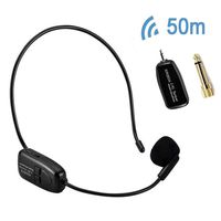 XIAOKOA 2.4G Wireless Microphone Headset, Wireless Mic Headset And Handheld 2 In 1 Rechargeable For Voice Amplifier, Stage Speakers, Tour Guides, Teaching, PA system (New-80)