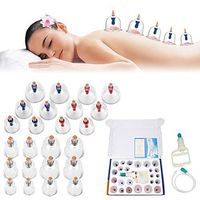 Qkiss Premium Quality Cupping Set with 24pcs Cups Vacuum Cupping Set Professional Cupping Sets for Massage Back Pain Relief