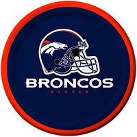 Creative Converting 8 Count Denver Broncos Paper Dessert Plates
