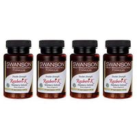 Swanson Double Strength Razberi-K Raspberry Ketones 200 Milligrams 60 Veg Capsules (4 Pack)