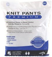 Medline Premium Knit Incontinence Underpants, Medium/Large, 5 Count (Pack of 20)