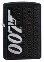 Zippo James Bond Black Matte Pocket Lighter