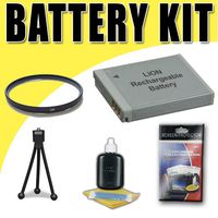 LP-E5 Lithium Ion Replacement Battery for Canon EOS Rebel T1i XS XSi Digital SLR Cameras DavisMAX UV Bundle