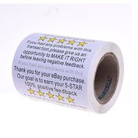 BCP 2" x 3" EBay Feedback/ Thank You for Your Purchase Shipping Label Sticker， 200pcs per Roll
