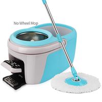 SHPING Mops Rotating mop, 360 degree free rotation, four-drive with foot pedal, stainless steel telescopic rod, wet and dry, suitable for office floor cleaning (Size : A)