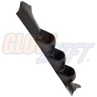 GlowShift Black Triple Pillar Gauge Pod for 2002-2007 Subaru Impreza WRX STI - ABS Plastic - Mounts (3) 2-1/16" (52mm) Gauges to Vehicle's A-Pillar