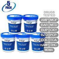 MiCare [5pk] - 13-Panel Multi Drug Test Cup (AMP/BAR/BUP/BZO/COC/mAMP/MDMA/MOP/MTD/OXY/PCP/TCA/THC) #MI-TDOA-2135