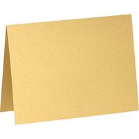 A2 Folded Notecards (4 1/4 x 5 1/2) - Gold Metallic (250 Qty.)