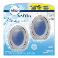 Febreze 93326PK smallSPACES, Linen & Sky, 0.25 mL Cartridge, 2/Pack