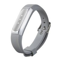 WinnerEco Replacement Wristband Strap for Original Xiaomi Miband with Light Version of 1S(Silver)
