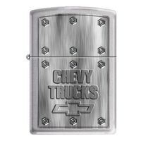 Zippo 4999 Classic Chevy Trucks Logo Brushed Chrome Finish Windproof Pocket Lighter