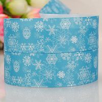 10 Yards7/8"22mm beautiful snowflake Printed Gift Grosgrain Ribbon
