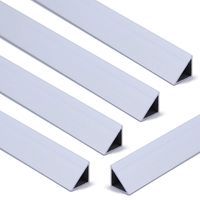 Muzata Cord Cover Raceway Kit,Cable Management Aluminum Channel,Paintable Cord Concealer System Covers,Cord Wires,Hiding and Concealing Wall Mount TV Powers Cords in Home Office U115 5PACK