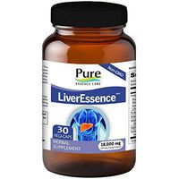Pure Essence Labs LiverEssence - The World's Best Absorbed Milk Thistle Extract With Synergistic Liver Support Factors - 30 Vegetarian Capsules