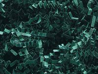 Hunter Green Crinkle Paper Shred for Packaging Gift Box/Basket Filler 2 Ounce Bag
