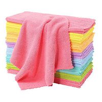 Maryya Microfiber Cleaning Cloths Car Cleaning Towels 7 Colors Pack of 30