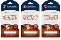 Guardsman Water Mark Remover Cloth - Erase White Rings & Haze Caused by Moisture and Heat - Reusable - 405200-3-Pack