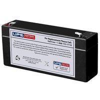 UB634 (D5732) 6 Volt 3 Ah SLA Replacement Battery w/ F1 Terminal
