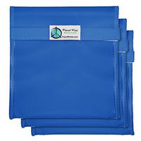 Planet Wise Tint Quart Bag - Hook & Loop 3-Pack (Blue)
